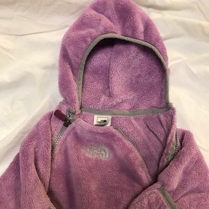 The North Face fleece snowsuit